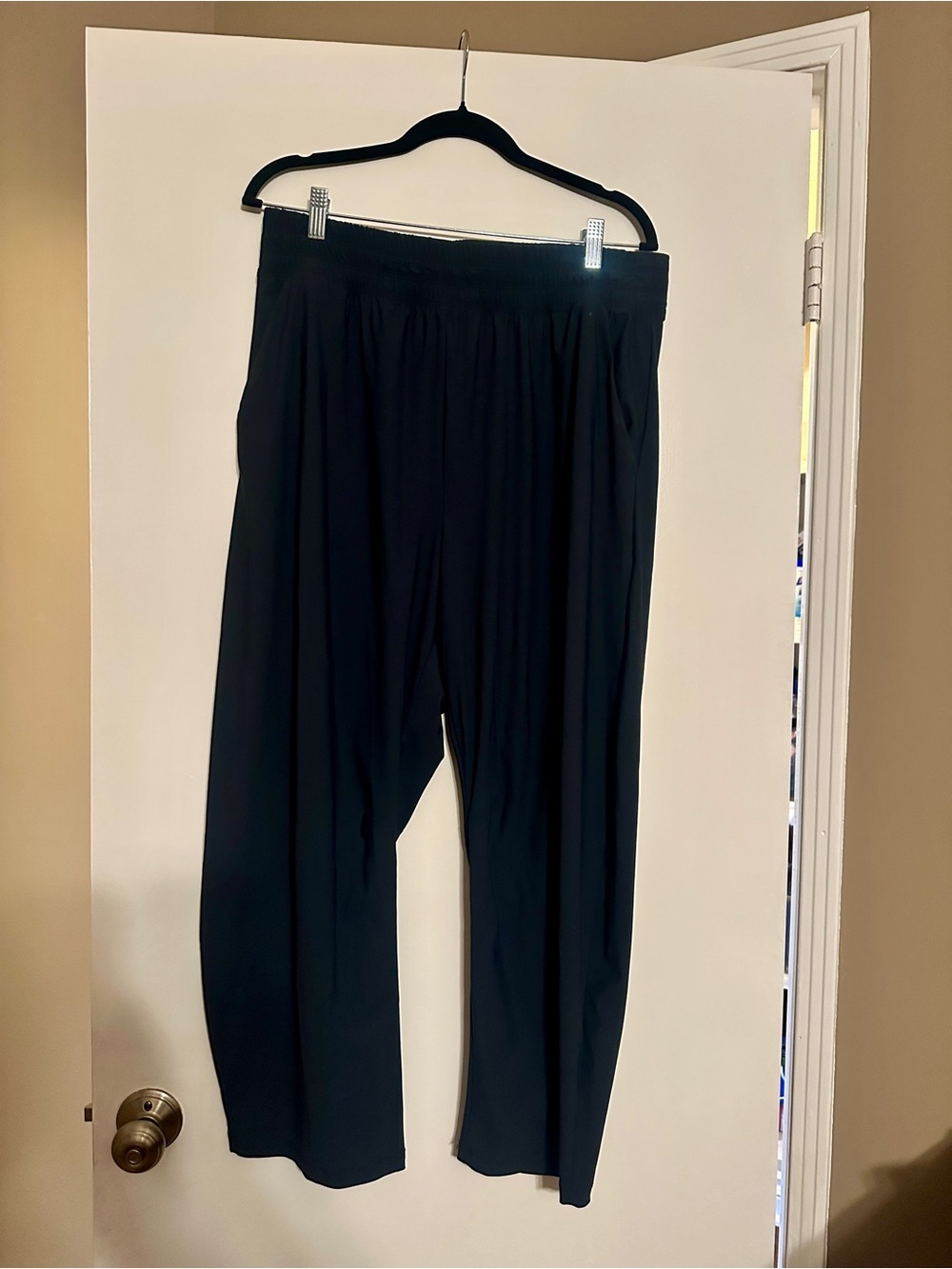 Old Navy Wide-Leg Navy Blue Pull-On Pants